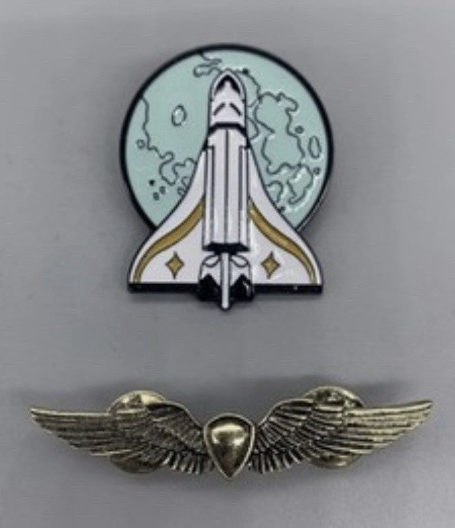 The Last of Us Part 2 Ellie Edition Backpack Pin Badge Set, Wings + Rocket Pin 21