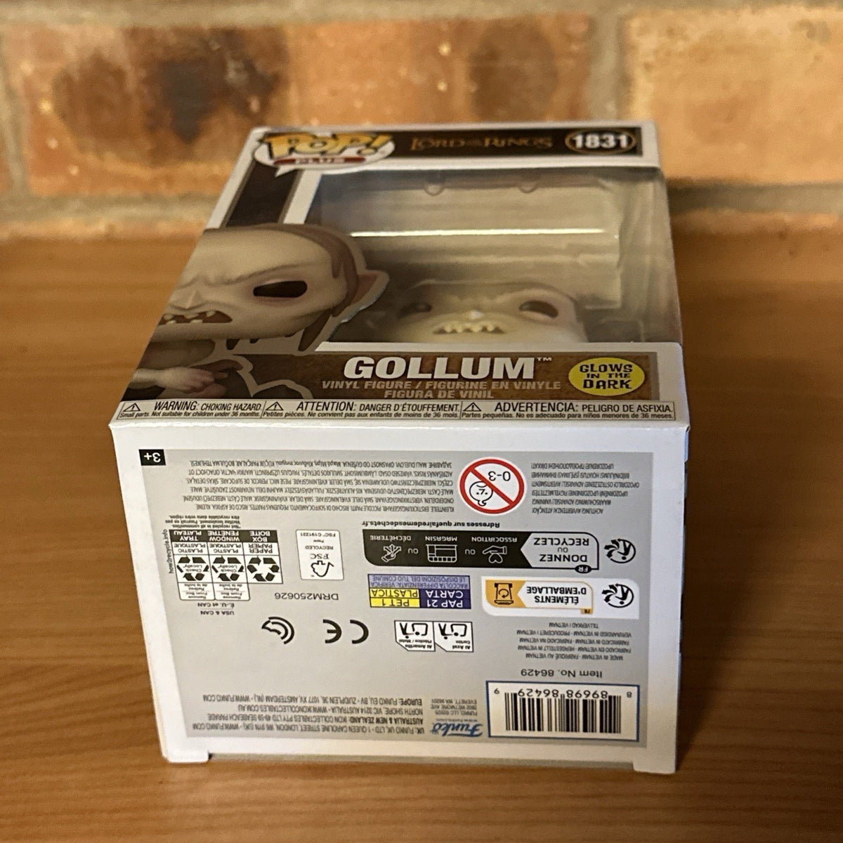 The Lord of The Rings Gollum GLOW #1831 Funko Pop! w/ Protector In Stock Gift4