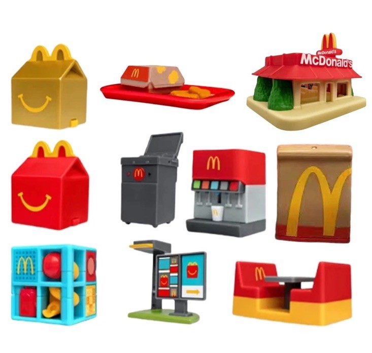 2025 Fast Food Accessories Kids HAPPY MEAL TOYS Perfect For Labubu Dolls Etc