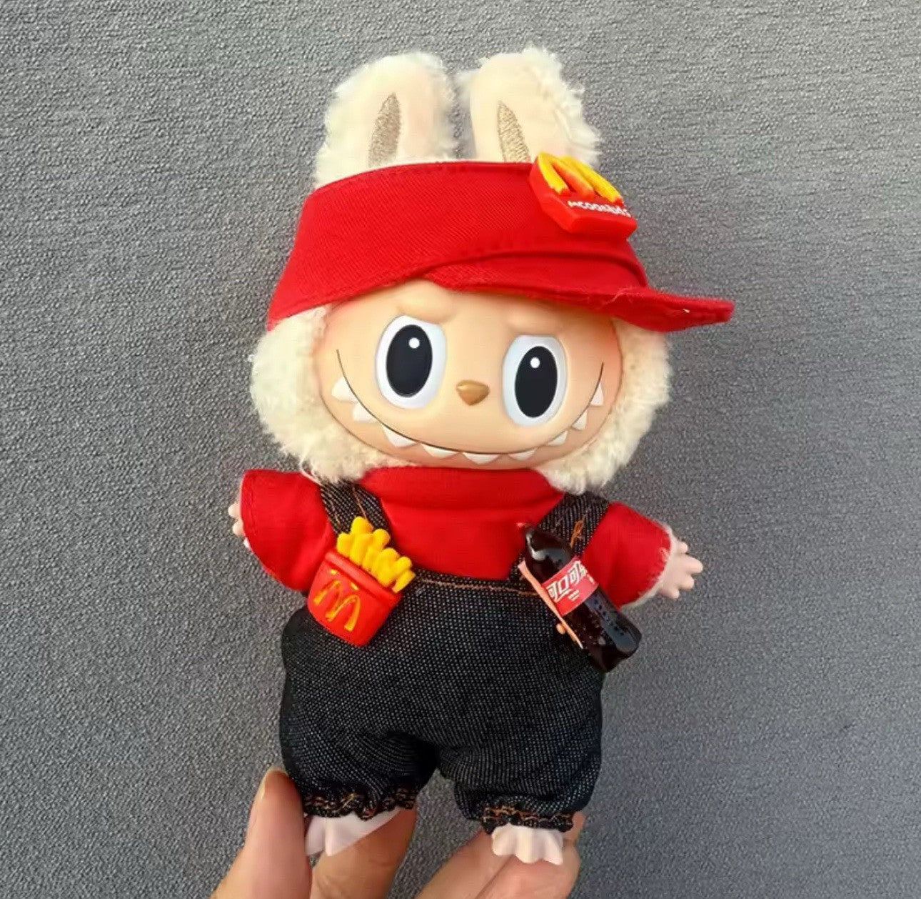 labubu Monsters clothes  Custom Outfit Figure – Clothes Set NO DOLL Fast Food