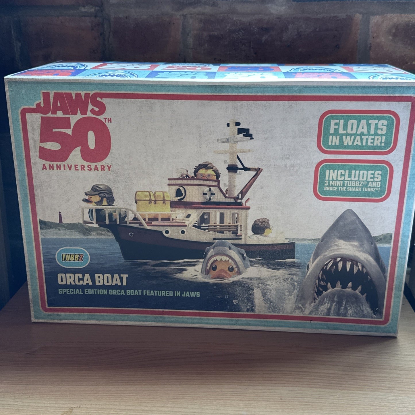 Tubbz Jaws Collectibles Ultimate 50th Anni Orca Boat + 4 Tubbz Duck In Stk Now