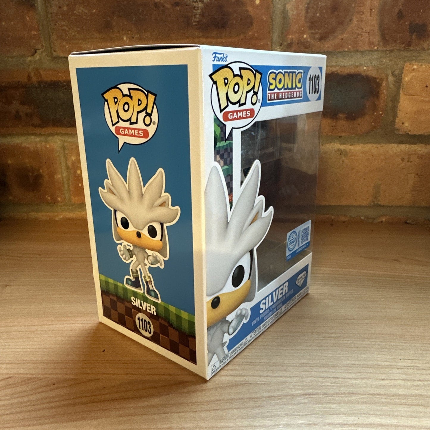 Funko POP! Sonic Hedgehog SILVER Diamond Glitter Ltd Ed 1103 In Stock Now