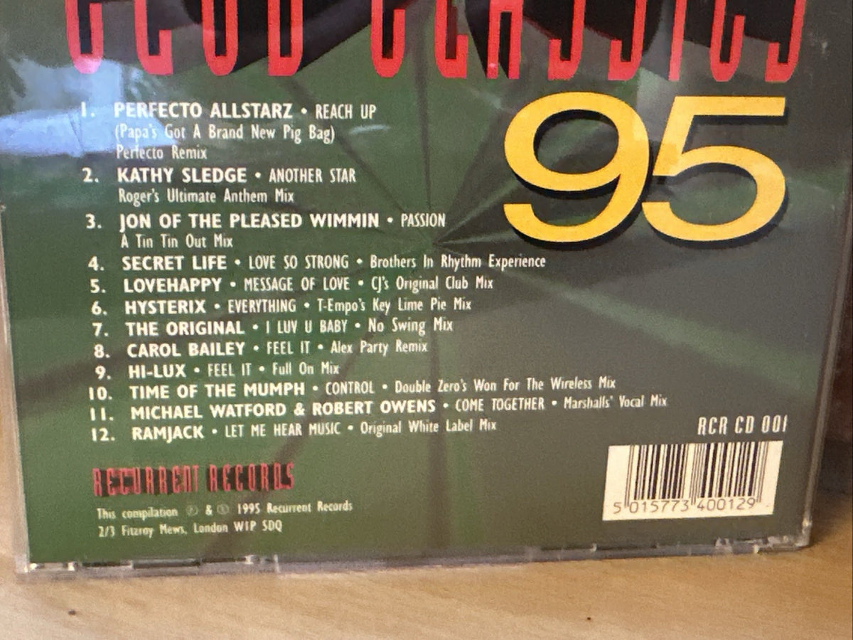 Club Classics 95 By Various Artist (CD) 90’s Club Rave Hits Rare Mixes Dance2