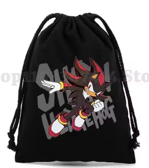 Sonic The Hedgehog SHADOW Drawstring Kids Bag PE School Sports Gym Swimming