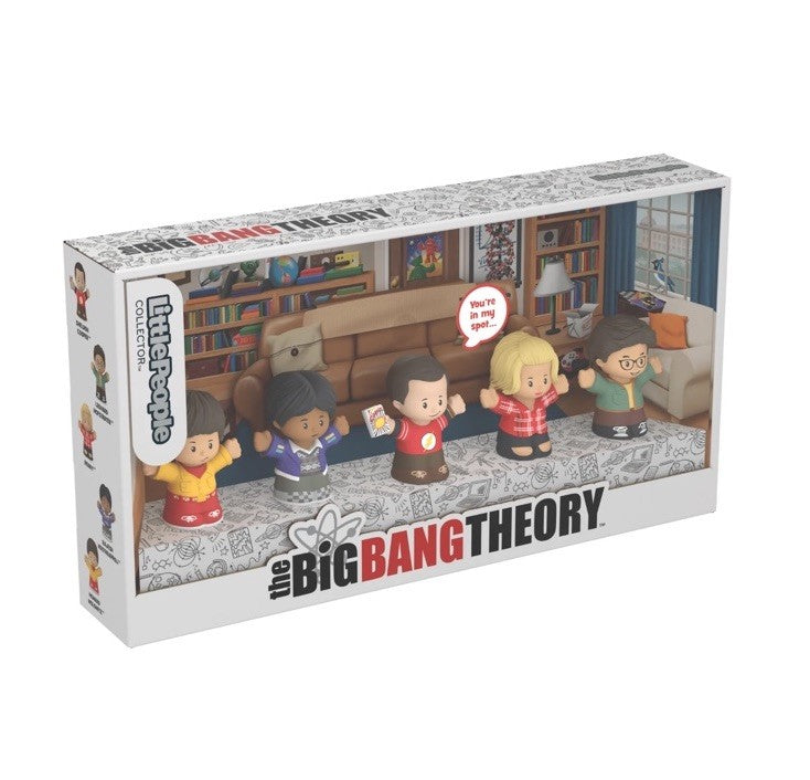 BIG BANG THEORY LITTLE PEOPLE Collector Set 5 figure 7cm FISHER PRICE In Stk