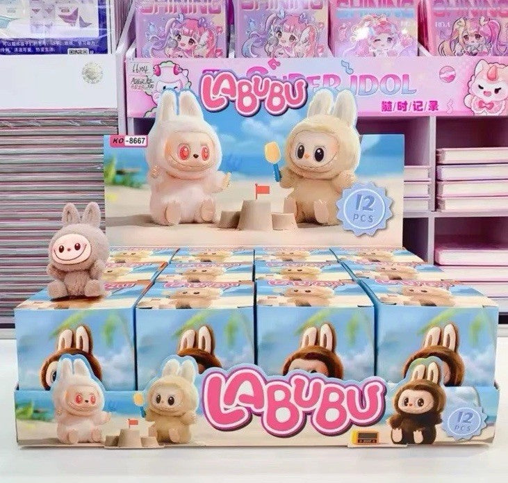 LABUBU Mini Standing 7cm Box Plush Dolls Figure Toy Blind Box B 🔥 Gift
