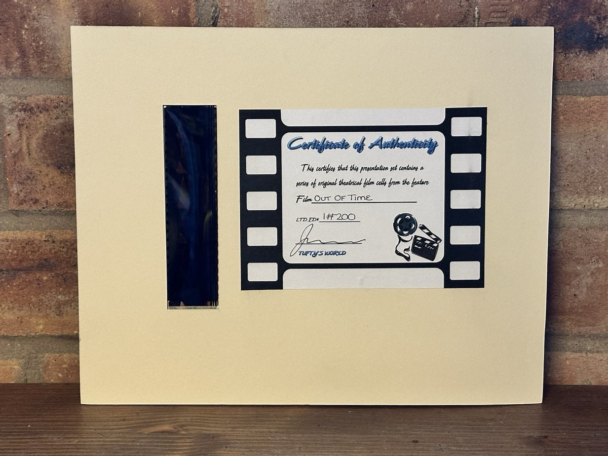 Out of Time Single Film Cell - 2/200 Movie Gift 8x10 Washington Mounted3