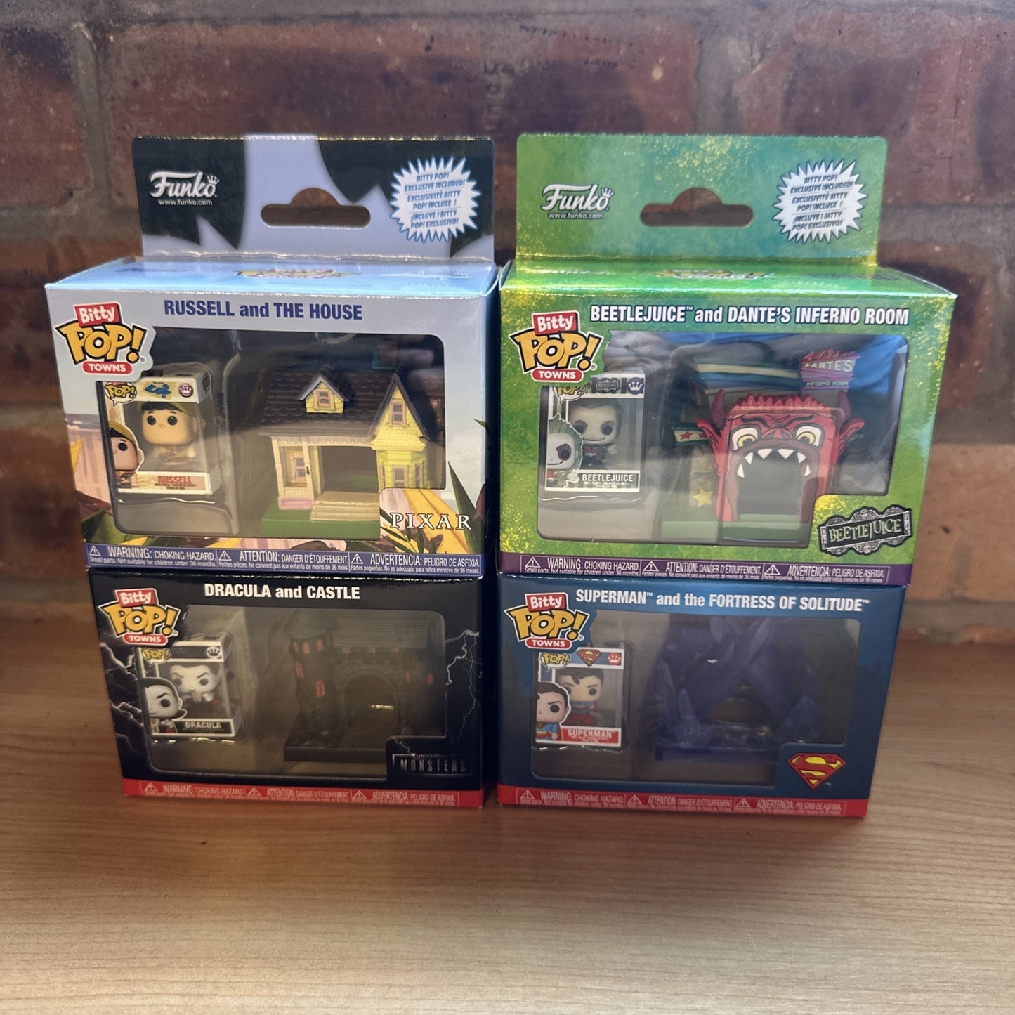 Funko Bitty Pop Town Superman Dante’s Inferno Up House Dracula Bittyverse