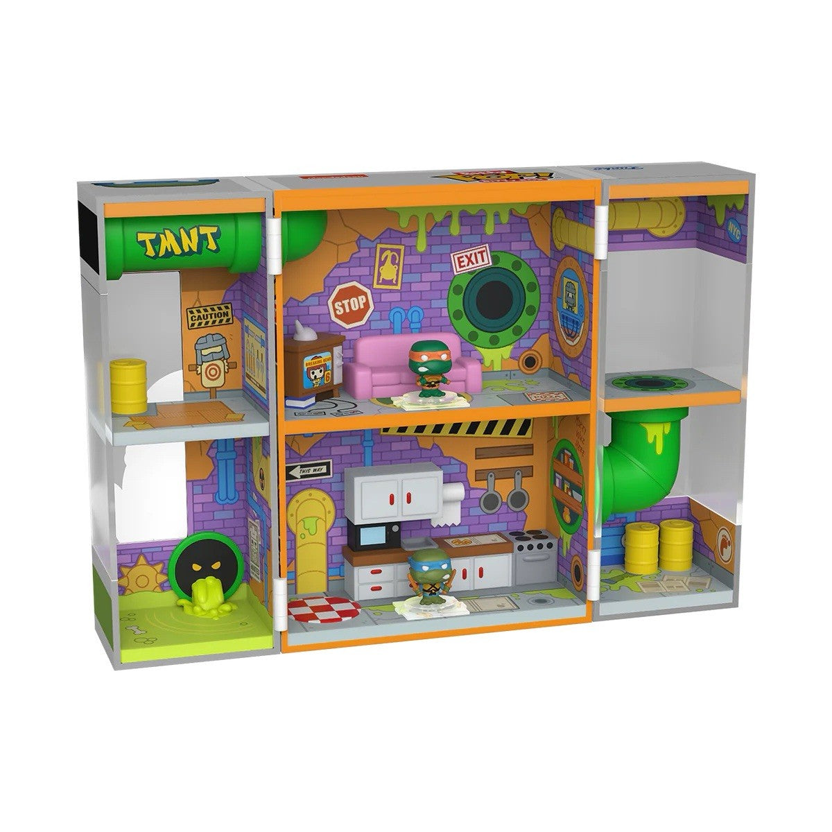 Funko Pop! Teenage Mutant Ninja Turtles Sewer Home Bitty Box Playset In Stk NOW