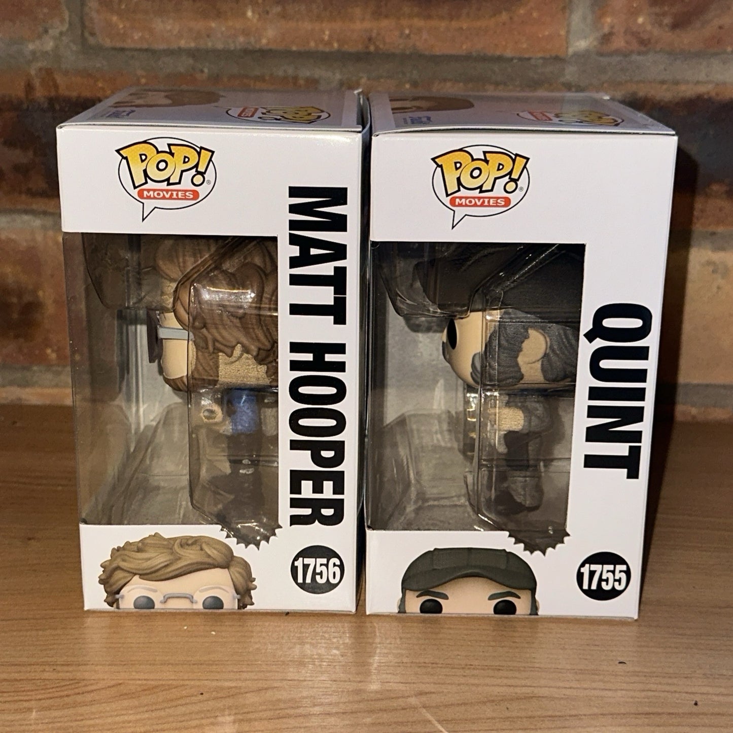 Jaws Matt Hooper & Quint With Shark 50th Anniversary Pop! Vinyl Fig In Stk Now