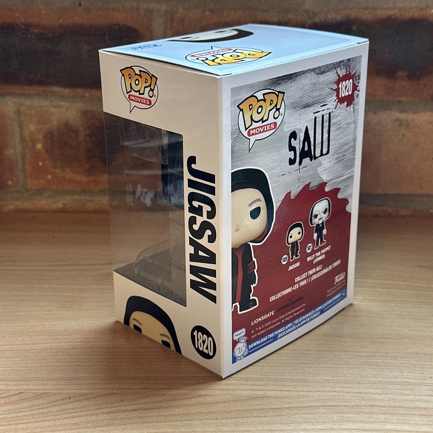 Funko POP! Jigsaw Saw #1820 Cult Horror Movie W/protector In Stock Now