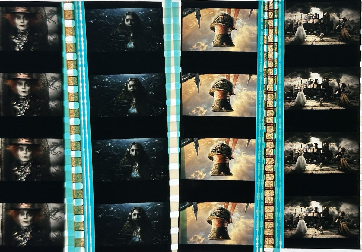 Alice In Wonderland, 35mm Film Cell Bundle, 25x Cells, Tim Burton Johnny Depp2