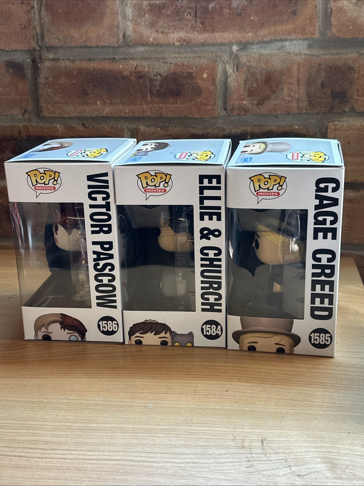 Funko Pop Pet Cemetery Semetary Set Of 3 Pascow Creed Ellie Church Cult Horror