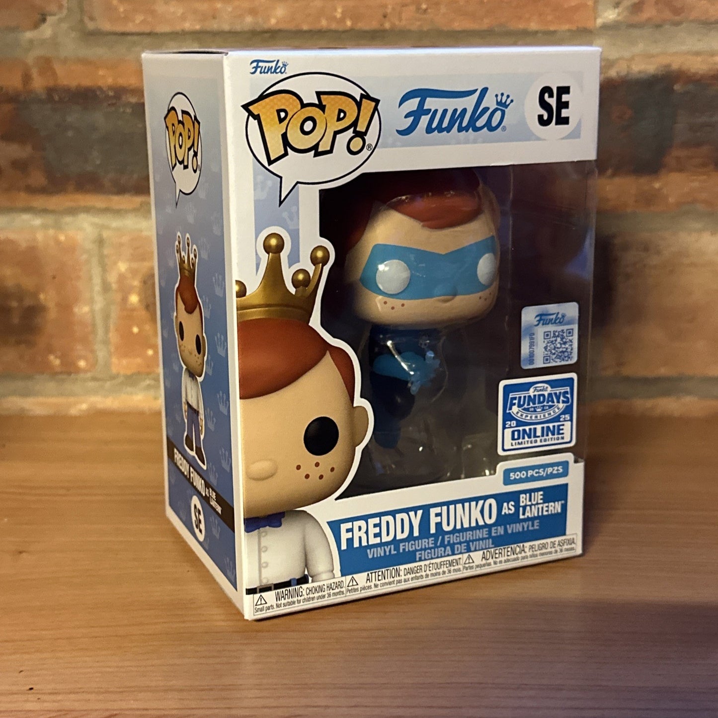 FUNKO FUNDAYS QUEST FOR THE GRAIL 2025 FREDDY AS BLUE LANTERN LE500 Translucent