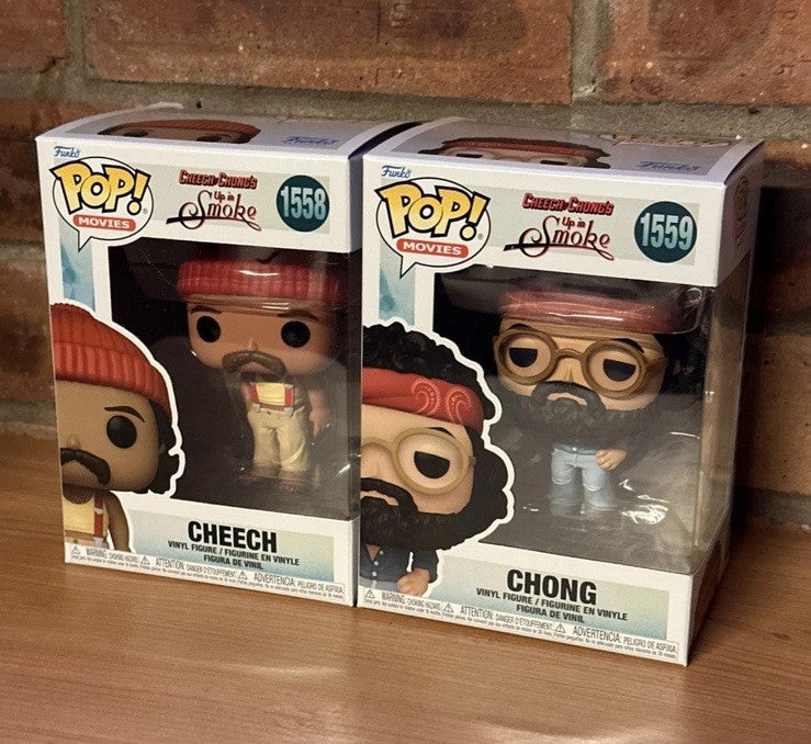 Funko Pop! Cheech & Chong Up in Smoke #1558 #1559 Set of 2 Gift Cult Weed Film