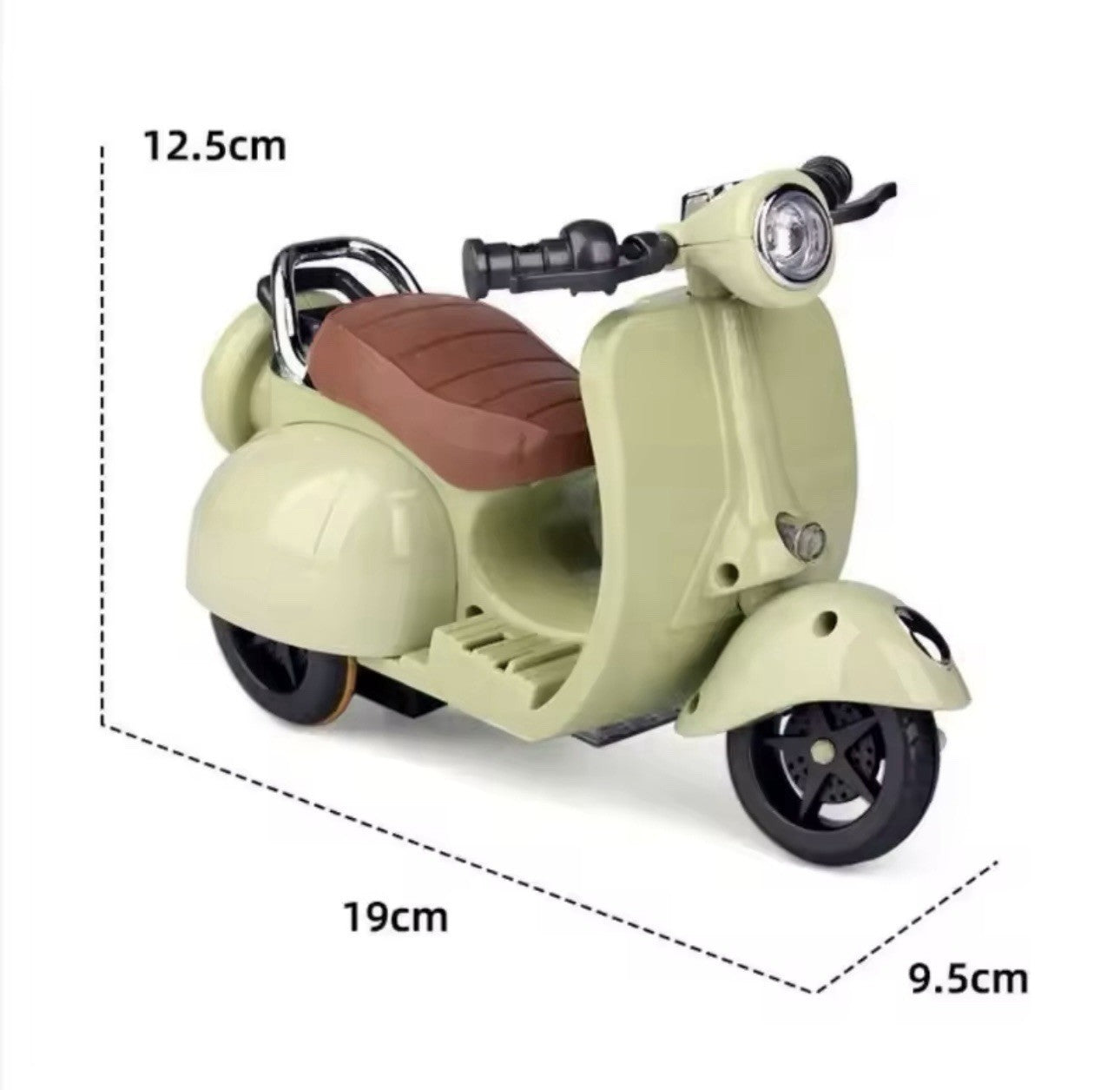 Labubu Mini Green Electric Bike Doll Motorcycle Rotatable Toy Perfect For Dolls