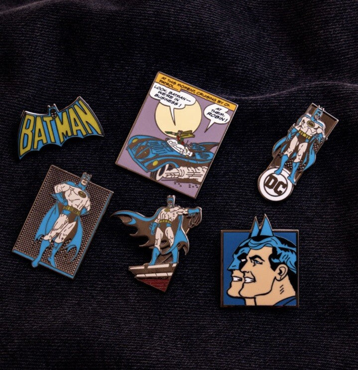 2x Batman Enamel Pin Kings Badge Collectables Superheroes Comic Film Gift 1.23