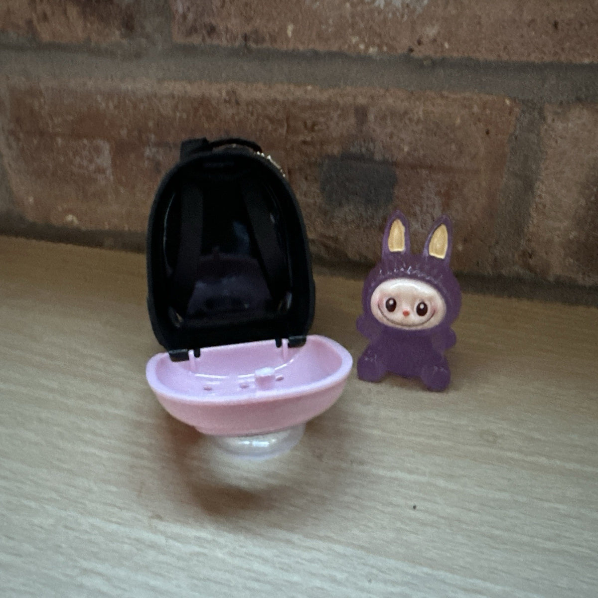 for Labubu pink backpack With Random Glow mini figure inside Gift Party Cartoon3
