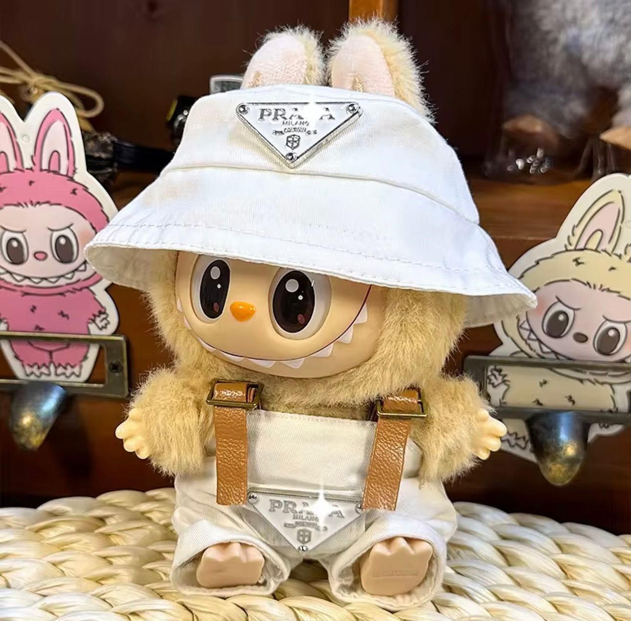 Labubu White Prada dress up set NO DOLL