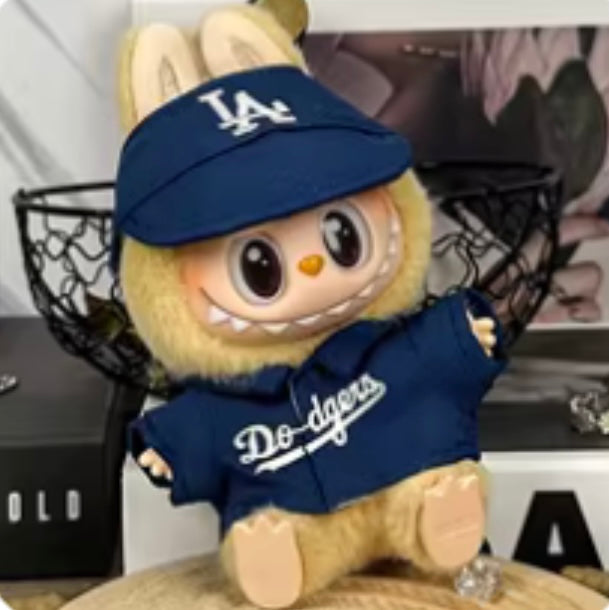 Labubu Blue LA Dodgers Baseball dress up set NO DOLL