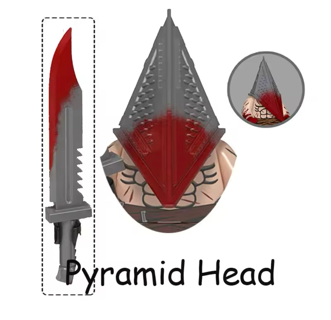Brickz Horror figures Pyramid head