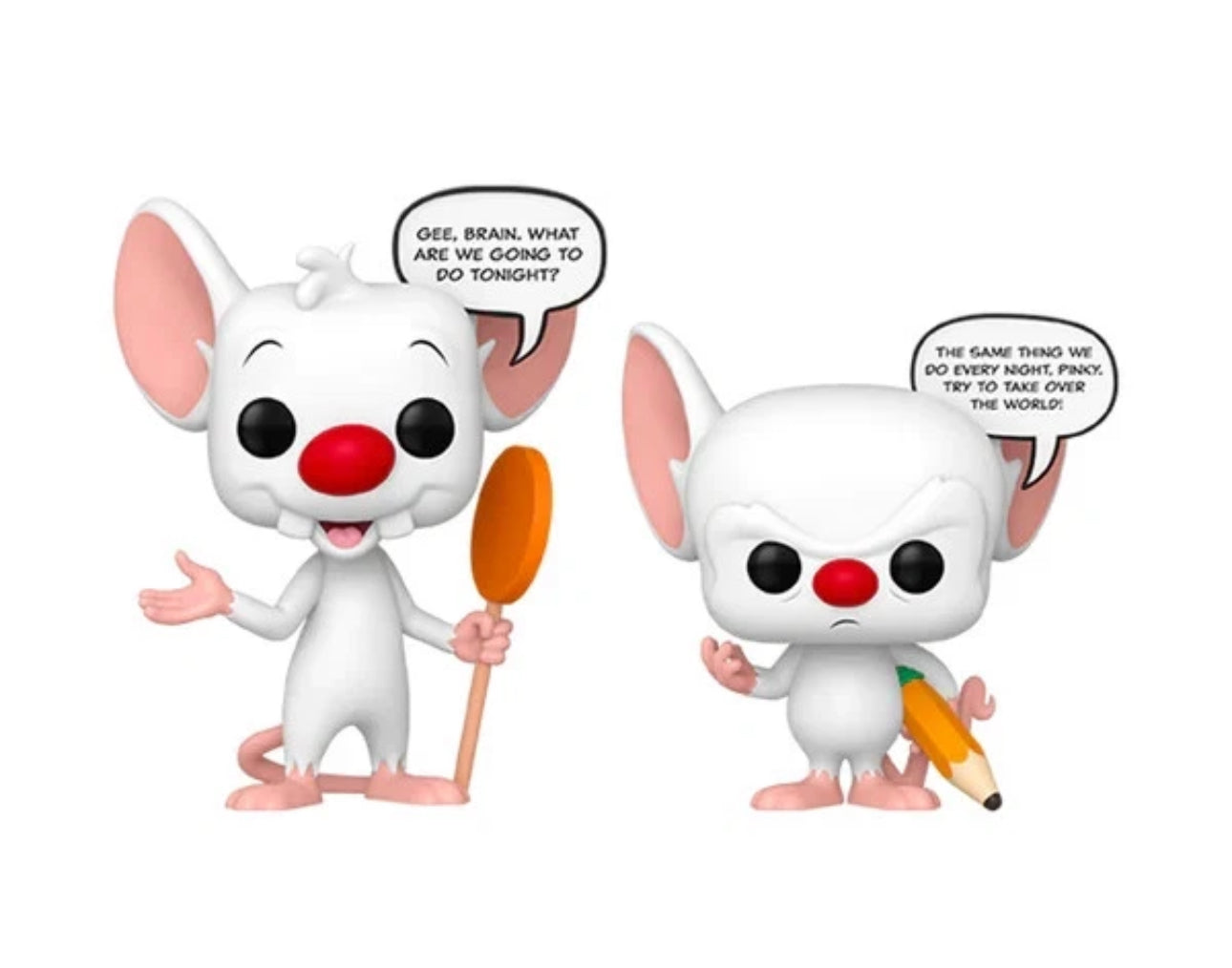 FUNKO POP PINKY AND THE BRAIN (GLOW) due in stock begin oct