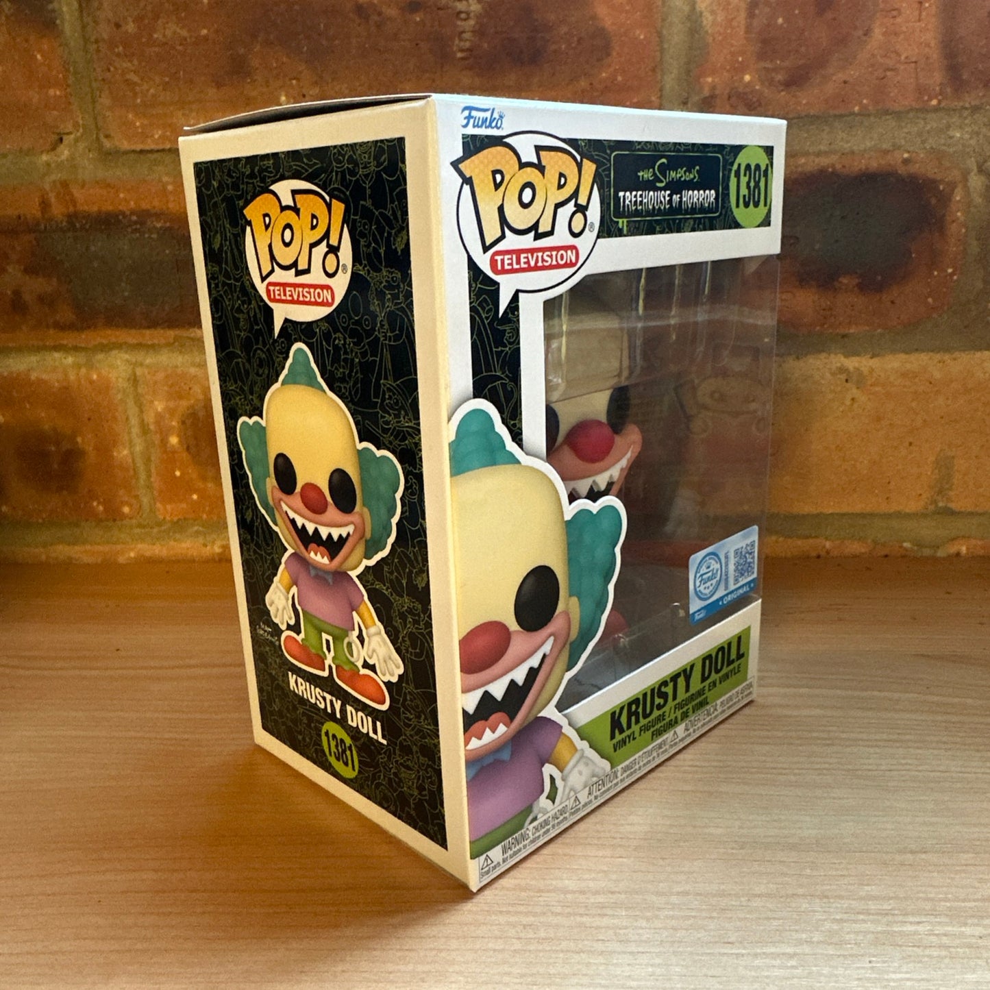 FUNKO POP KRUSTY DOLL 1381 THE SIMPSONS TREEHOUSE OF HORROR NEW Halloween Ltd Ed