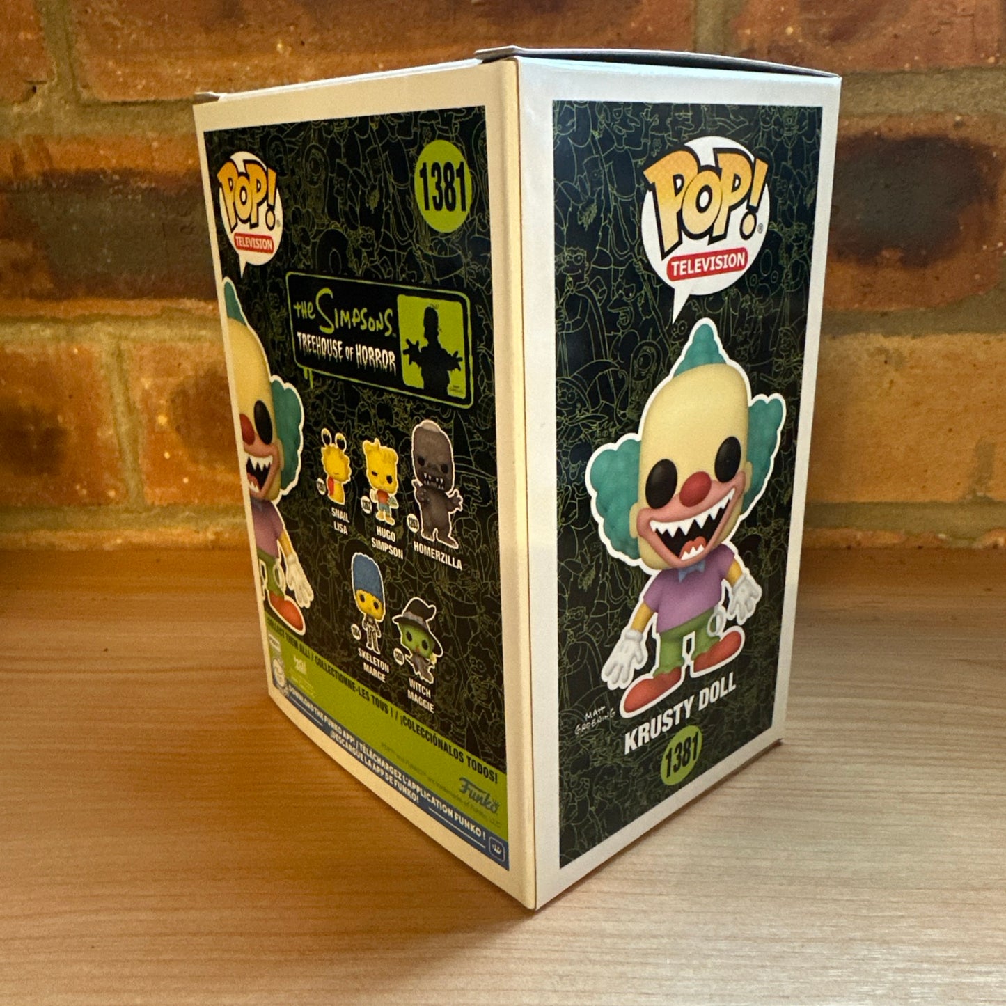 FUNKO POP KRUSTY DOLL 1381 THE SIMPSONS TREEHOUSE OF HORROR NEW Halloween Ltd Ed