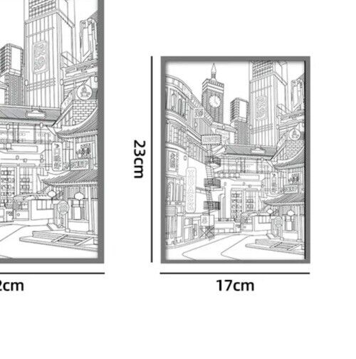 City Life Light Up Picture Frame LED Lighting Painting Night Light A5 🇬🇧 - SOScollectible