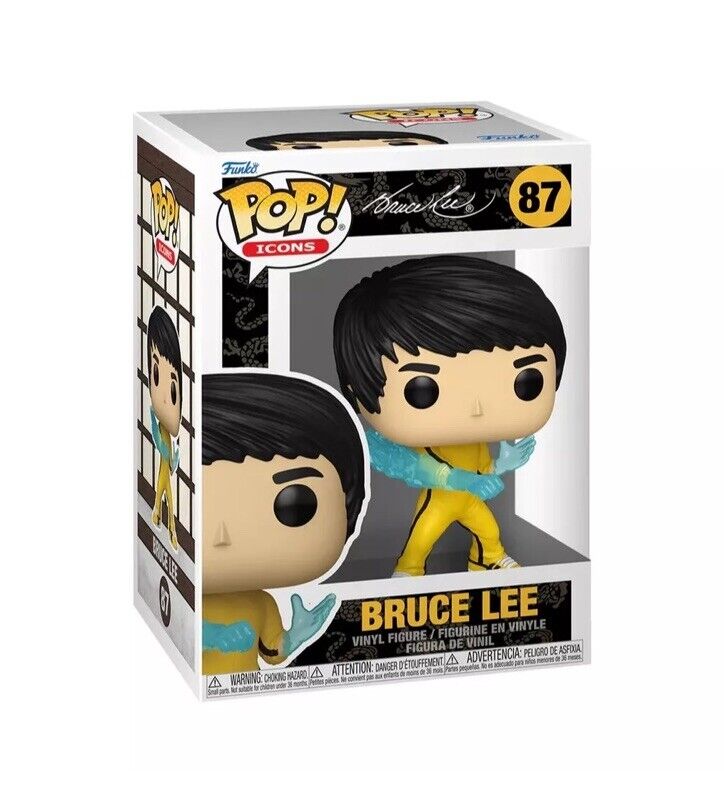 FUNKO POP! BRUCE LEE #87 Cult King Fu Movie Legend In Stk Now Enter - SOScollectible