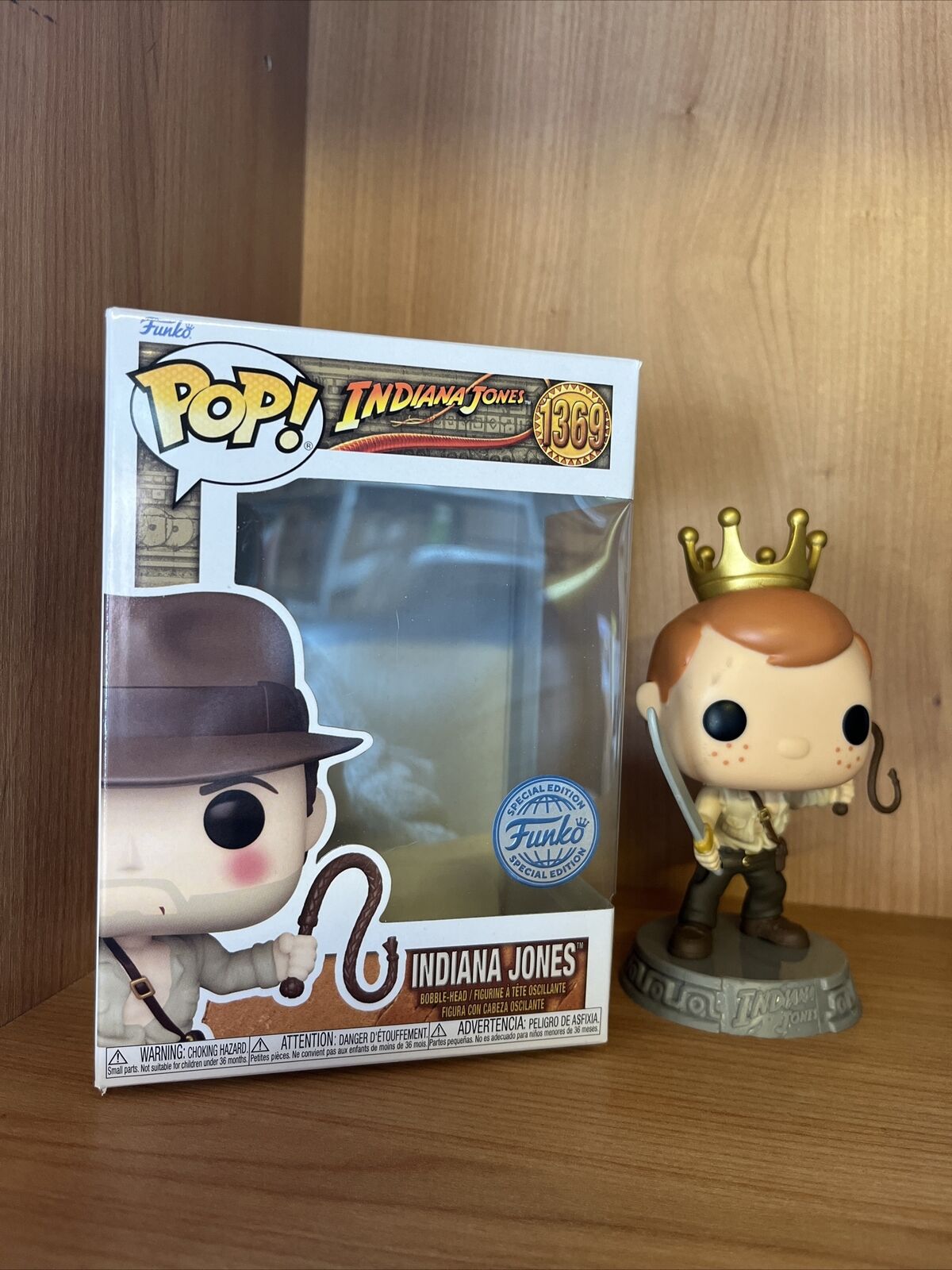 FUNKO POP FREDDY INDIANA JONES 1369 Ltd Edition Custom One Off LE In Box - SOScollectible