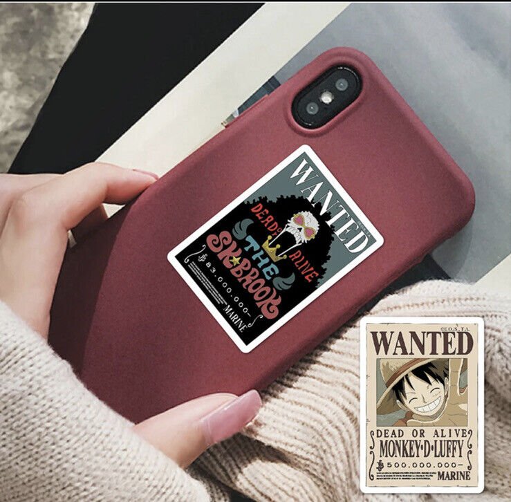 One Piece Anime Wanted Poster Stickers x80 Pieces UK Seller Luffy Xmas Nami - SOScollectible