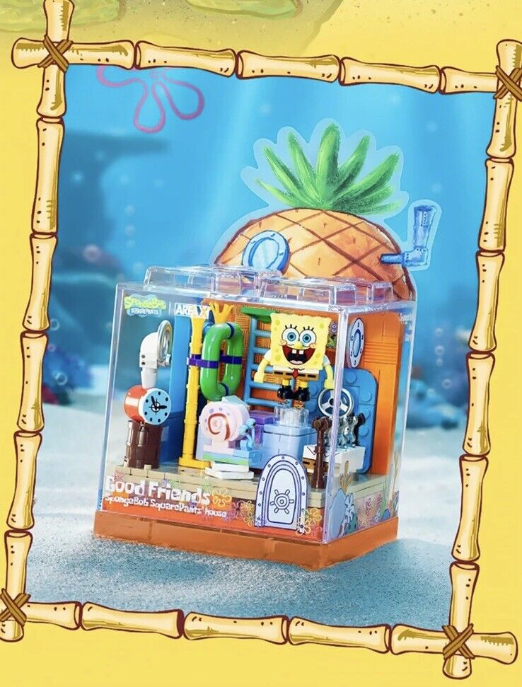 Patrick Star Bricks Stone House Good Friends Spongebob Squarepants Building - SOScollectible