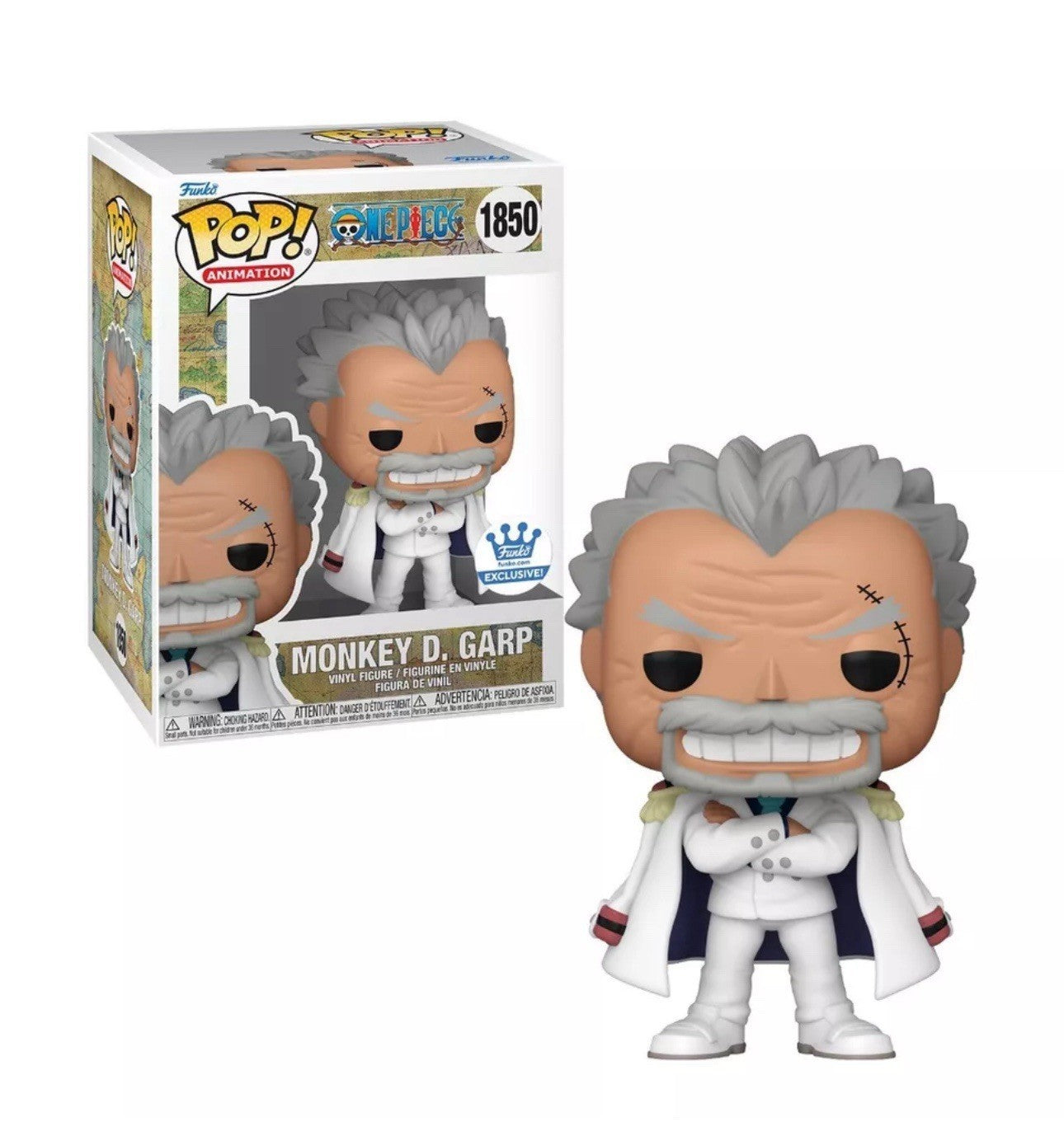 Funko Pop Monkey D. Garp One Piece Funko shop Exclusive w/ Protector In Stk NOW