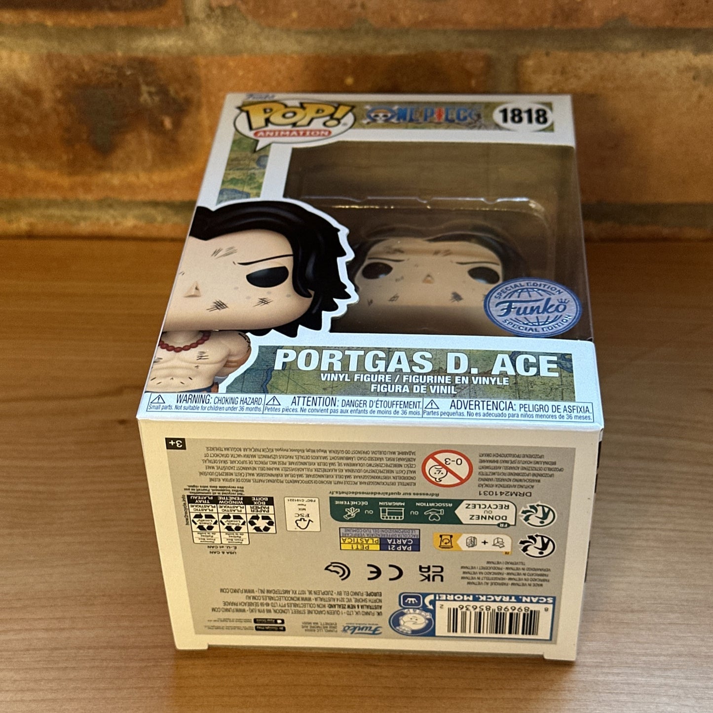 FUNKO POP! PORTGAS D. ACE EXECUTION - ONE PIECE Ltd Ed Luffy In Hand