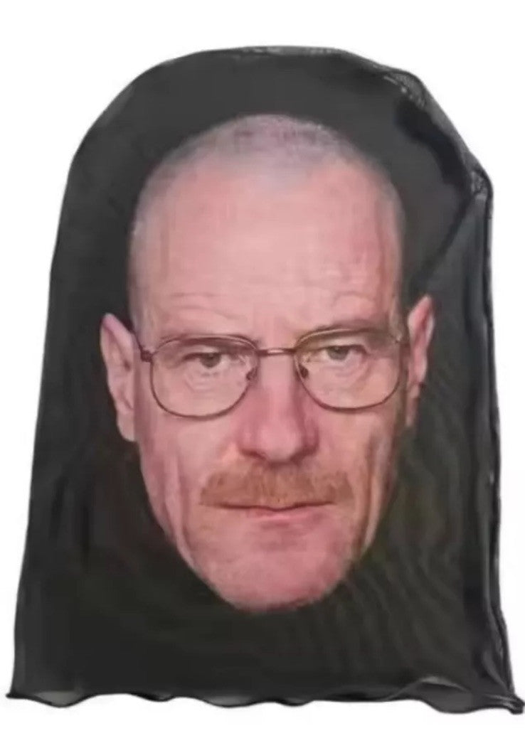 Cosplay 3d Printed Walter White Mask Stretch Mesh Full Face Mask Role Play