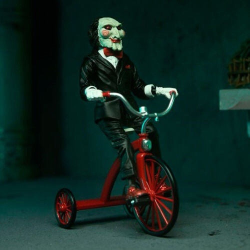Neca ULTIMATE SAW JIGSAW KILLER Black Robe With Trike 18cm Window figure In Stk