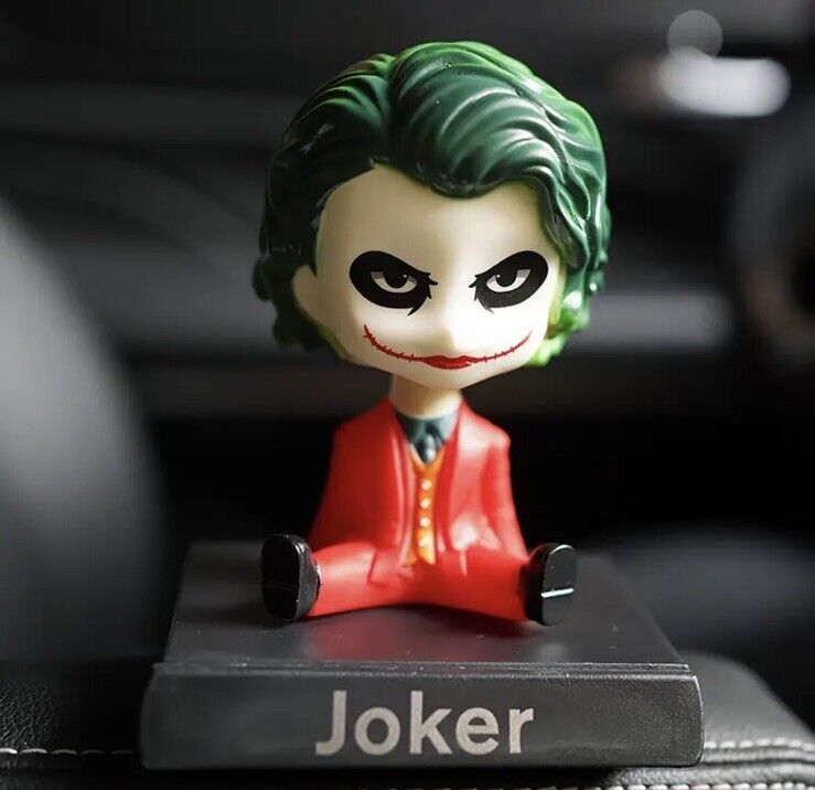 10cm Dc Joker ￼Red Suit Car Decoration Cartoon Phone Stand Holder Box 🇬🇧 - SOScollectible