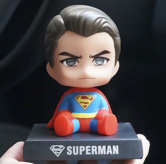 10cm Dc Superman Car Decoration And Cartoon Phone Stand Holder Boxed 🇬🇧 - SOScollectible