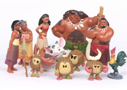 12pcs Moana Figure Doll Play Set Figurine Toys Collectable Gifts 🇬🇧 ￼5 - 8cm - SOScollectible