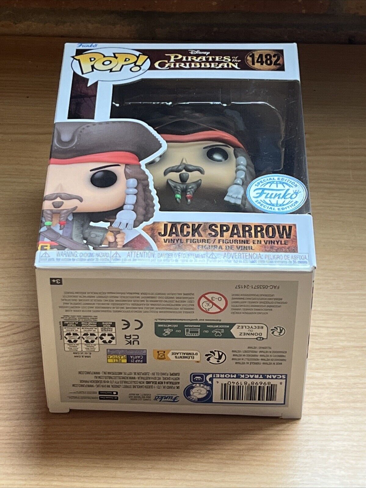 1482 Jack Sparrow - Disney Pirates of the Caribbean Funko POP In Stock Grail - SOScollectible