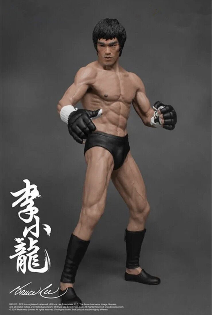 19cm PVC Action Figure Model Toy Bruce Lee Chinese Kung Fu Promoter From Uk 🇬🇧 - SOScollectible