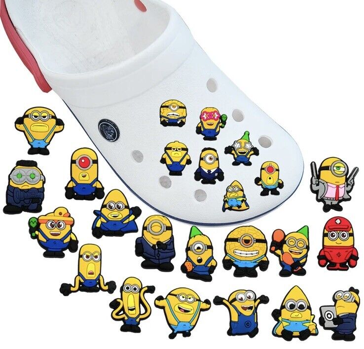 24PCS 2024 Despicable Me 4 Minions MINISO Shoe Charms for Croc Clog Sandals - SOScollectible