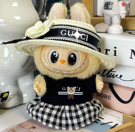 Labubu black Gucci Bonnet dress up set NO DOLL