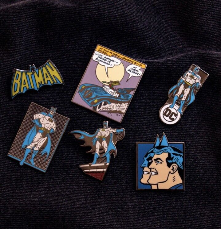 2x Batman Enamel Pin Kings Badge Collectables Superheroes Comic Film Gift 1.2 - SOScollectible