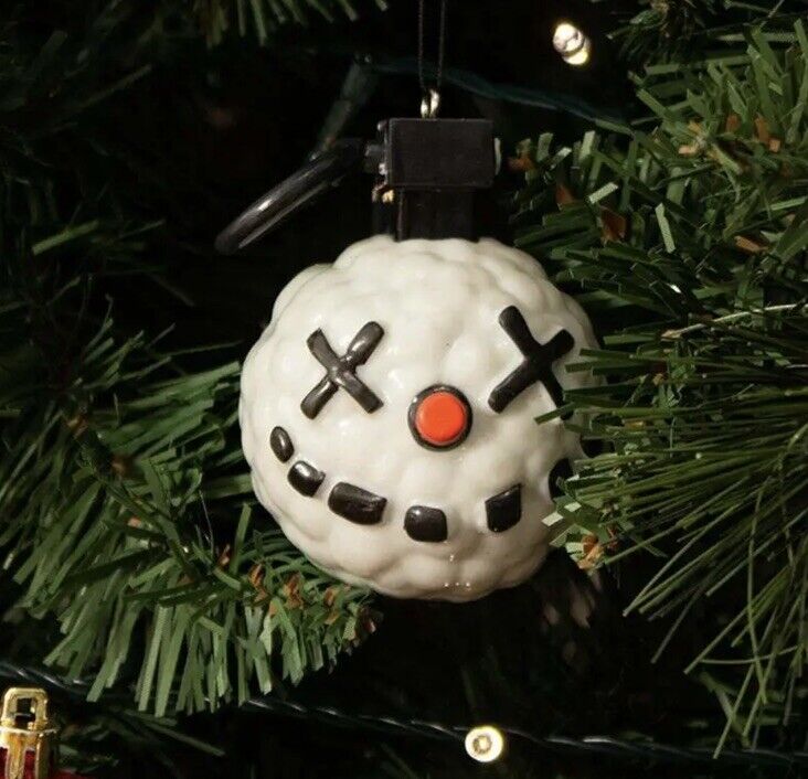 2x NEW OFFICIAL FORTNITE SNOWBALL GRENADE 3D CHRISTMAS ORNAMENT GAMER DECORATION - SOScollectible