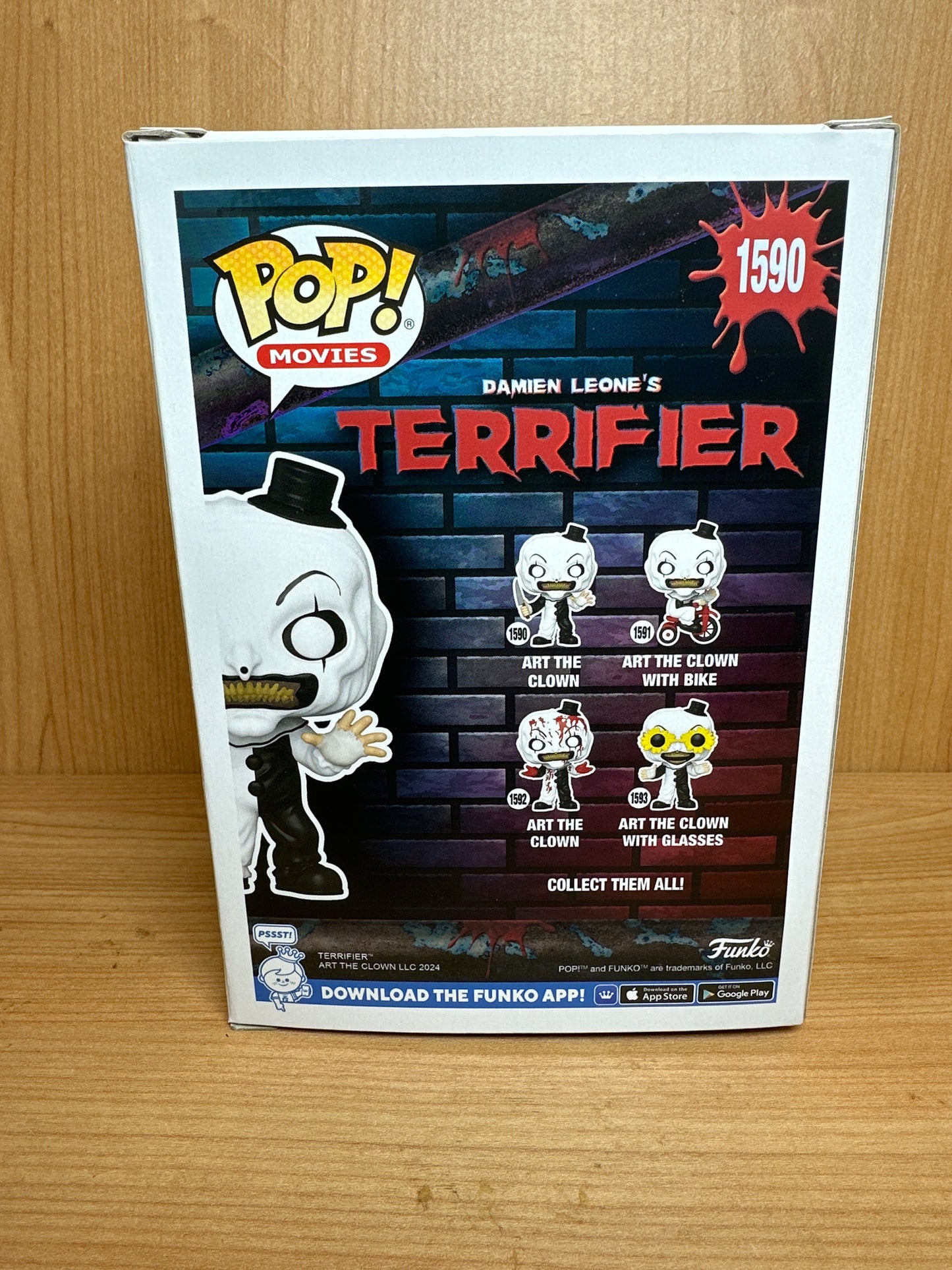 Funko Art the clown from the Terrifier 1590