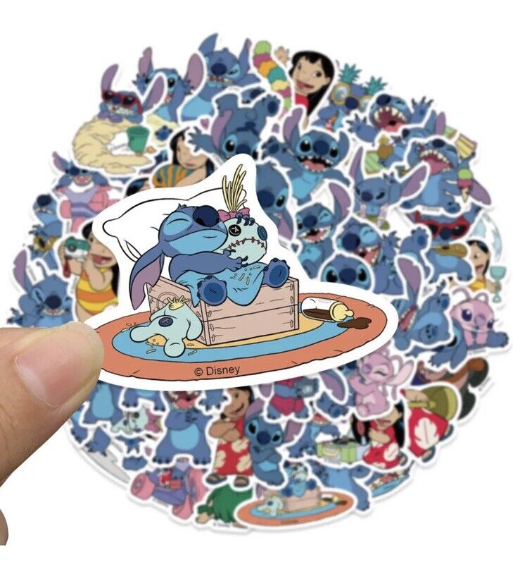 51x Lilo and Stitch Stickers Decal Gift Notebook Scrapbooking Bottles Skate 🇬🇧 - SOScollectible