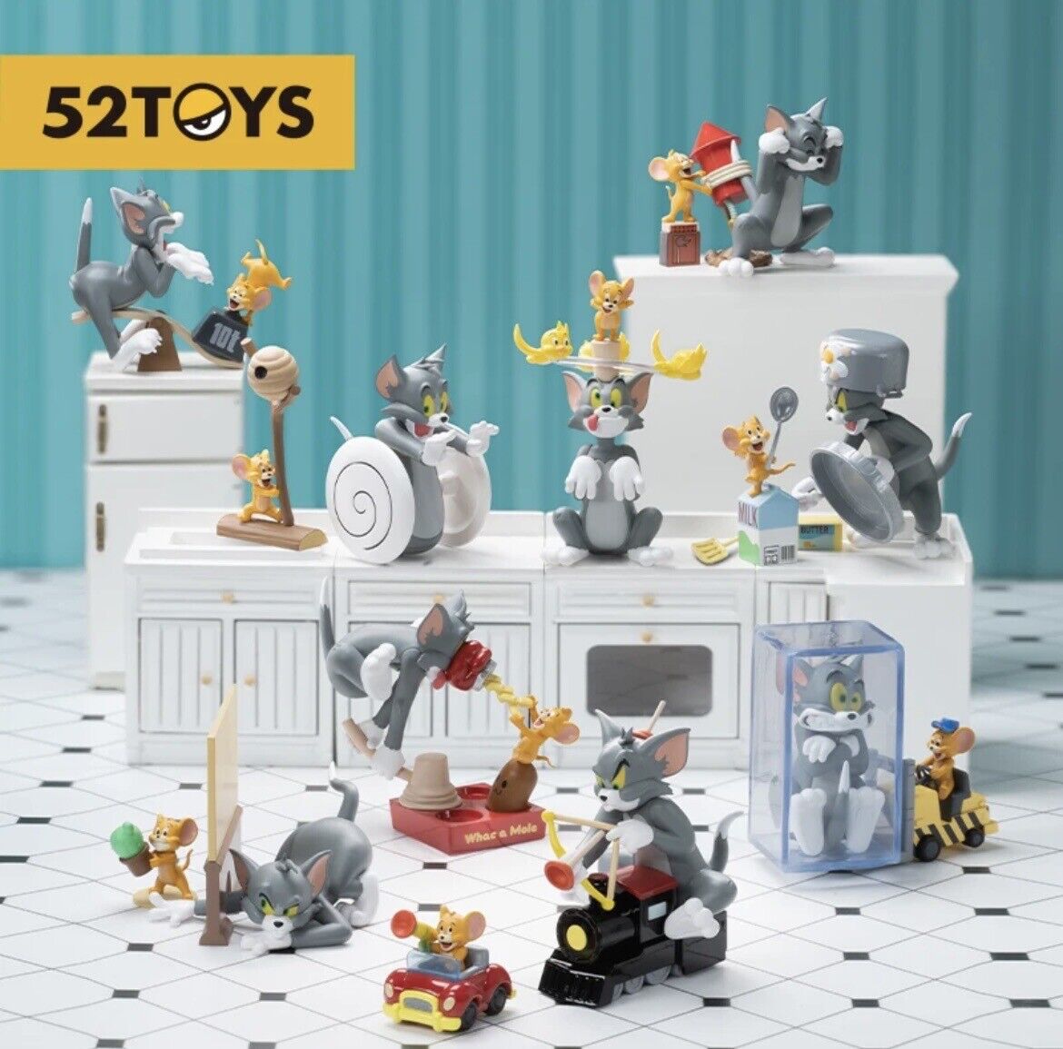 52Toys TOM & JERRY ‘BEE HIVE’ Brawls Combat series blind figures 🇬🇧 8 To Buy - SOScollectible