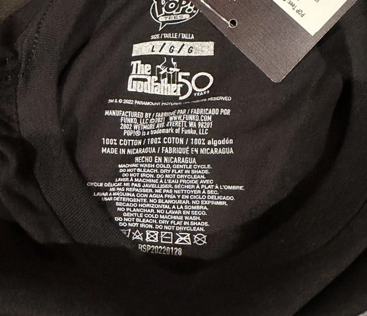 Funko Pop Tee The Godfather 50th Anniversary Size MEDIUM Brand New Sealed2